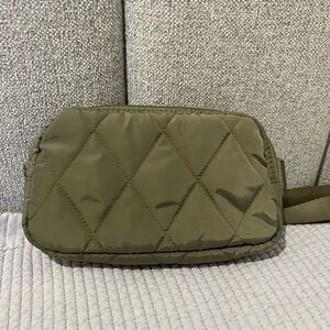Vera Bradley Quilted Olive Green Crossbody Bag
